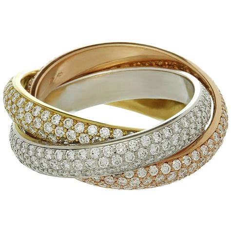 cartier ring 3 bands|cartier ring 3 gold trinity.